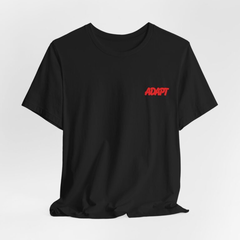 ADAPT Black Short Sleeve Tee